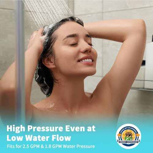 Shower Head with Handheld, Filtered Shower Head with 80" Extra Long Hose, 20-Stage Filter for Softening Hard Water to Improve Hair and Skin Problems - Image 9