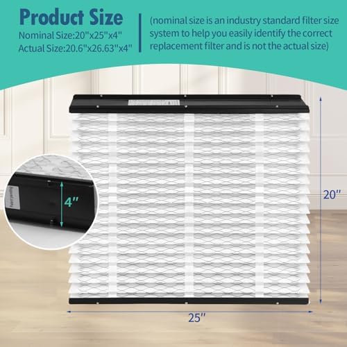 3 Pack 213 Replacement Filter,MERV 13 20x25x4,Compatible with AprilAire Whole House Air Purifiers 1210, 1620, 2120, 2200, 2210, 2216, 3210, 4200, or Space-Gard 2200 with Upgrade Kit 1213 - Image 6