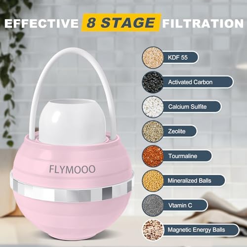 Bath Water Filter for Tub Faucet - 8 Stages Bathtub Water Filter Reduces Contaminants for Softer, Smoother Skin - 2,500 Gallons of Filtration, BPA Free (Pink) - Image 7