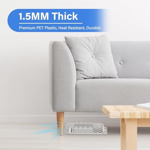 Sideways Vent Extender for Under Furniture, Air Floor Vent Deflector Fits Vents 3" - 6" Wide (2PCS) - Image 4