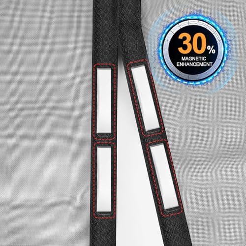 High-Density Magnetic Screen Door Mesh for Home and Patio, Tear Resistant Backdoor Screen Net with Magnetic Closure - Image 5