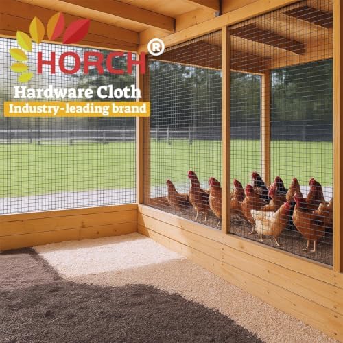 HORCH Black Hardware Cloth 1/2 inch 48x100 19-Gauge, Vinyl Coated Wire Mesh Roll, Chicken Wire Mesh, Tree Guard, Gopher Wire, Rodent Mesh, Chicken Wire Fencing, Garden Fence - Image 3