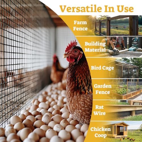 HORCH Black Hardware Cloth 1/2 inch 48x100 19-Gauge, Vinyl Coated Wire Mesh Roll, Chicken Wire Mesh, Tree Guard, Gopher Wire, Rodent Mesh, Chicken Wire Fencing, Garden Fence - Image 5
