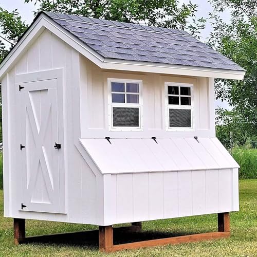 COLORPAPA 2 Pack Shed Windows,12" x 18" Small Sliding Windows,Flush Mount Windows with Tempered Glass and Fiberglass Screen for Shed, Chicken Coop, Playhouse, Household, Garage, Barns (White) - Image 5
