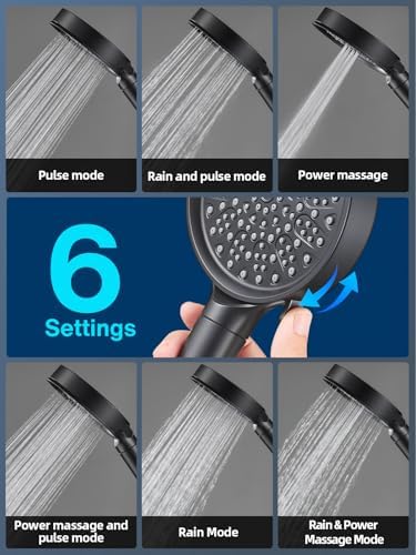 Cobbe Handheld Filtered Shower Head - Filters >99% Chlorine - Advanced 2.0 Carbon System - Water Softening Beads for Hard Water - Relieves Dry, Itchy Skin - Matte Black - Image 4