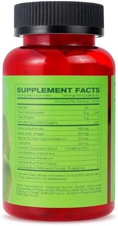 NEWELLME Sugar-Free Apple Cider Vinegar Gummies B12 Multivitamin,ACV Supplement Gummy Vitamins,Vegetarian Supplement for Women & Men,Non GMO,Support Normal Energy Levels & Gut Health 120 Gummies (120) - Image 2