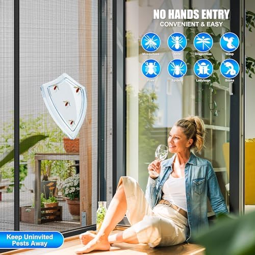 Magnetic Screen Door 72 x 80 in, Thicker 265g/㎡ Mesh, Reversible Left Right Side Opening Wide Magnetic Screen Door, Upgraded-Model Full Strip Magnets for Sliding & French Doors - Image 7