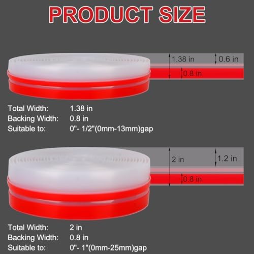T-Shaped Clear Silicone Seal Strip for Door & Windows Gaps,Weather Stripping Door Seal Strip,20Ft Door Draft Stopper for Side of Door - Image 4