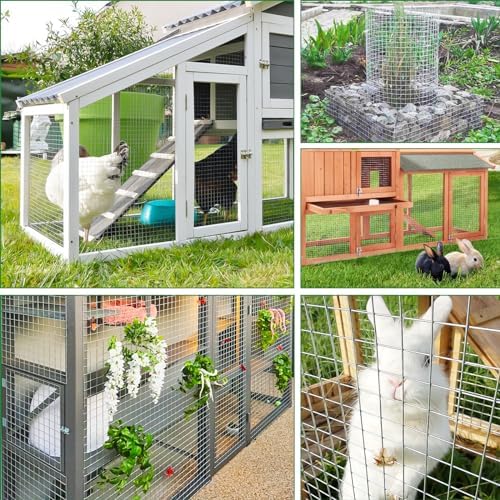 Hardware Cloth 1/4 inch 48in x 100ft 23 Gauge, Chicken Wire Hot-dip Galvanized After Welding Fence Roll Garden Plant Welded Metal Wire Fencing Roll, Rabbit Cages Snake Fence - Image 6