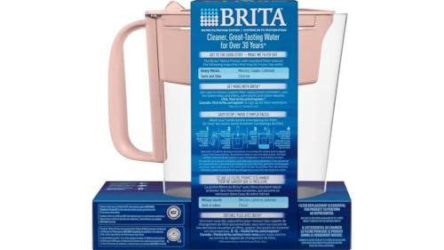 Brita Metro Water Filter Pitcher 6-Cup Capacity, BPA-Free, Replaces 1,800 Plastic Water Bottles a Year, Lasts Two Months, Includes 1 Filter, Small - Pink - Image 2