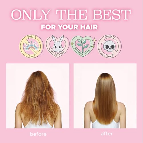 Luseta Glossy Pearl Heat Protectant Spray Smoothing Thermal Protection Treatment Enhance Shine and Add Strength for All Hair Types Protect Hair from Heat Damage 8.5oz - Image 8