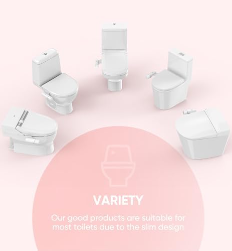 Ultra-Slim Bidet Attachment, Posterior&Feminine Wash-(Retractable Dual Nozzles), Non-Electric Bidet Attachment for Toilet Seat, Adjustable Fresh Cold Water Pressure, Stainless Steel Inlet (White) - Image 4