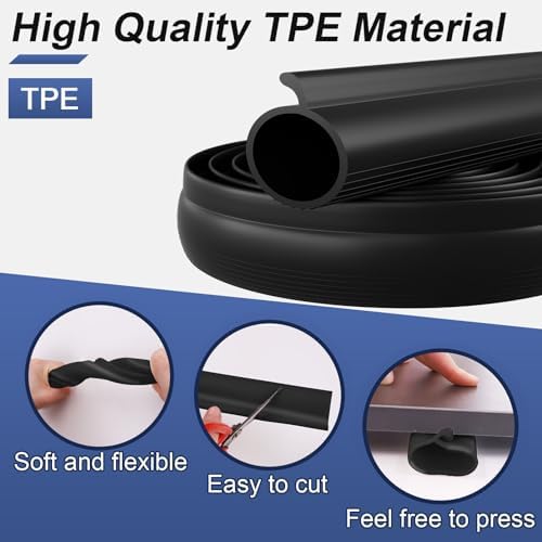 Garage Door Seal P Bulb – 20ft Flexible Weatherproof TPE Seal for Single-Channel Doors, Easy DIY Installation, Extreme Temperature Protection, Prevents Drafts, Noise Reduction, Saves Energy - Image 4
