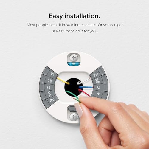 Google Nest Learning Thermostat - 3rd Gen - Programmable Smart Thermostat for Home - Compatible with Alexa (Mirror Black) - Image 6