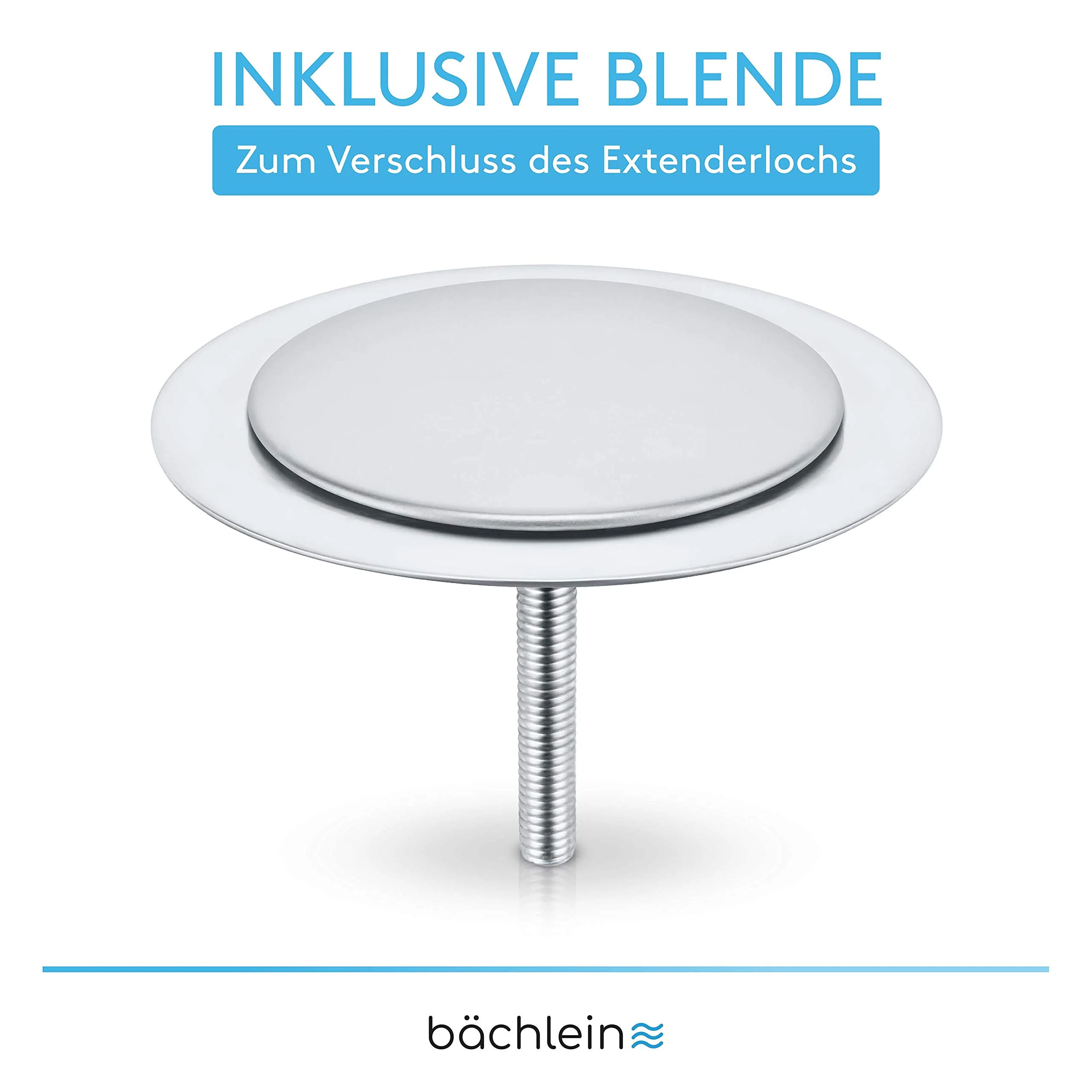 Bächlein Sink Drain Set (WITH OVERFLOW Universal Size Ø 114, Polished Stainless Steel) - Image 2