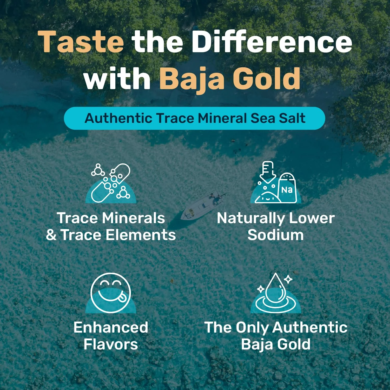 Baja Gold Mineral Sea Salt - Recommended by Gary Brecka - Organic Natural Grain Salt for Cooking & Baking | Authentic Baja Salt | Ideal for All Culinary Creations | 1 lb. Resealable Bag, 300+ Servings - Image 3