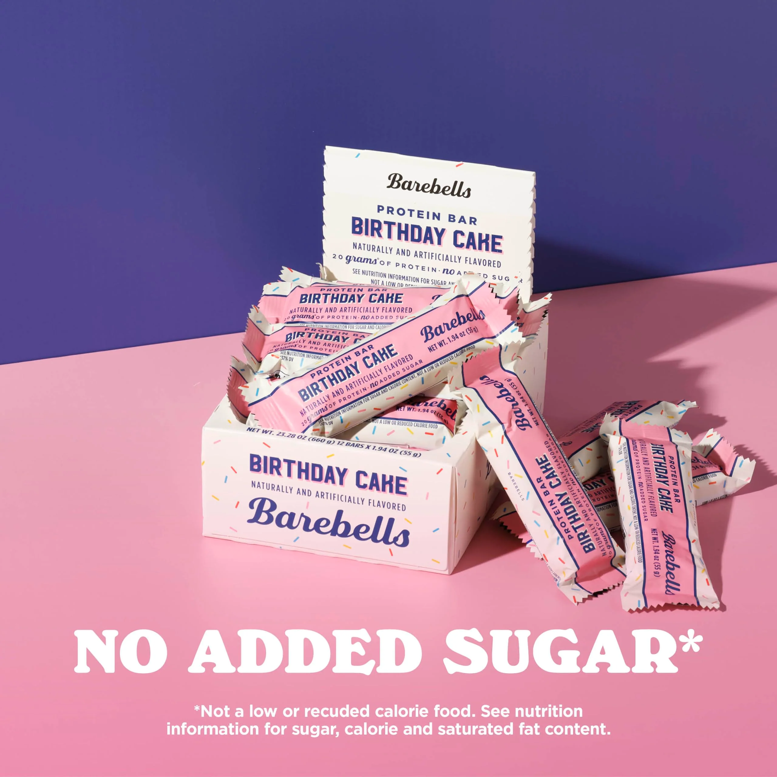 Barebells Protein Bars Birthday Cake - 12 Count, Pack of 2 - Protein Snacks with 20g of High Protein - Chocolate Protein Bar with 1g of Total Sugars - On The Go Protein Snack & Breakfast Bars… - Image 4