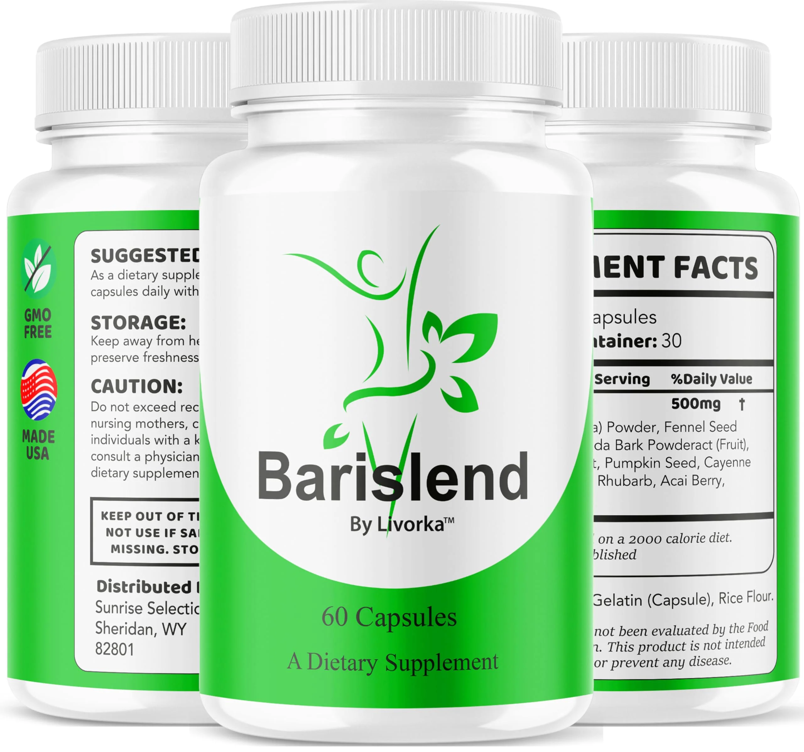 Barislend Capsules - Barislend Capsule Advanced Formula Maximum Strength, Barisland Pink Salt Capsule Supplements Overall Health & Wellness, Bari Slend Premium Support, 60 Capsules for 1 Month - Image 2