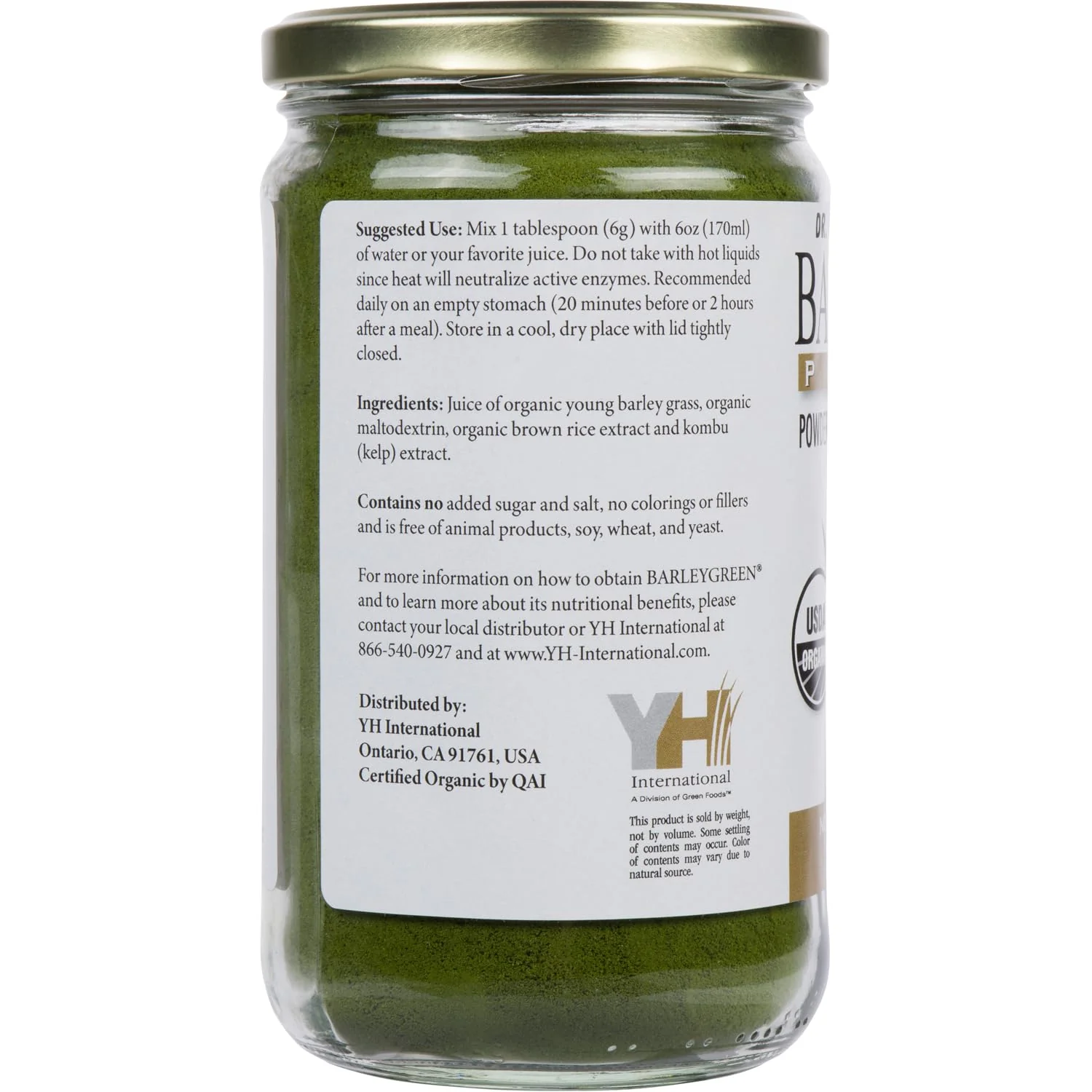 BARLEYGREEN Dr. Hagiwara's Original Premium w/Kelp - Organic Barley Grass Juice Powder 8.5oz (240g) - 40 Servings - Image 6