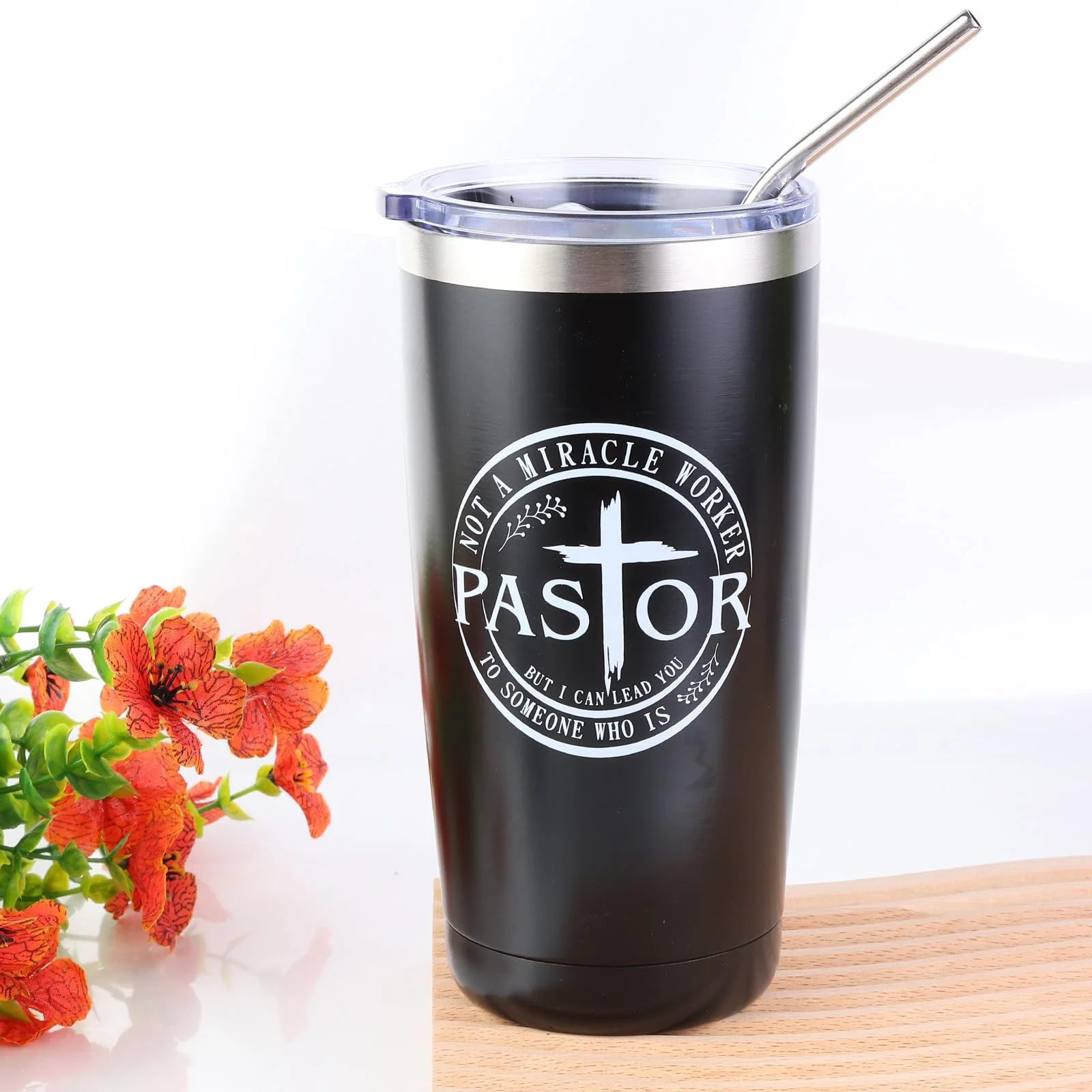 Bayelove Pastor Appreciation Gifts for Men Christian Pastor Gifts Unique Pastor Gifts for Pastors Including Leather Journal Pastor Tumbler Keychain Socks Pen Bookmarks Gift Card for Birthday Christmas - Image 6