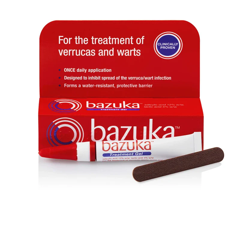 Bazuka Treatment Gel For Effective, Pain-Free Treatment and Removal of Verrucas and Warts. With Emery Board, 6g - Image 3
