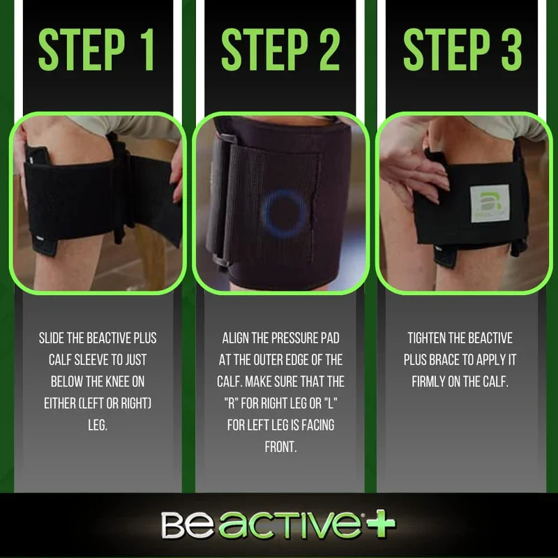 BEACTIVE Plus Acupressure System - Sciatica Pain Relief Brace For Sciatic Nerve Pain, Lower Back, & Hip- Knee Brace With Pressure Pad Targeted Compression - Unisex - Image 5