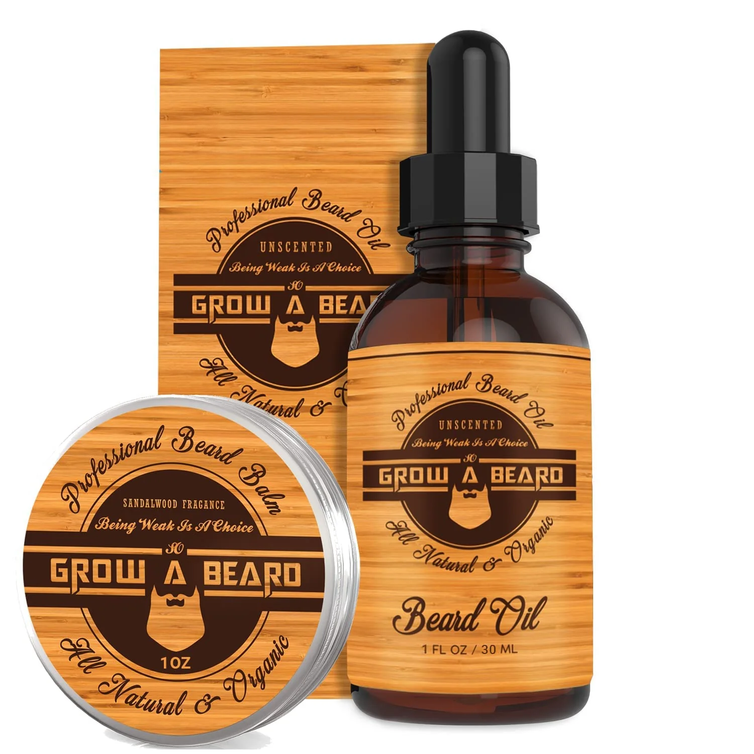 Beard Straightener Grooming Kit for Men, Beard Growth Kit, Wash, Brush & Comb, Unscented Growth Oil, All Natural Chanel Balm, Conditioner, Razor & Scissors, Great Gift Idea for Men's (Bamboo) - Image 4