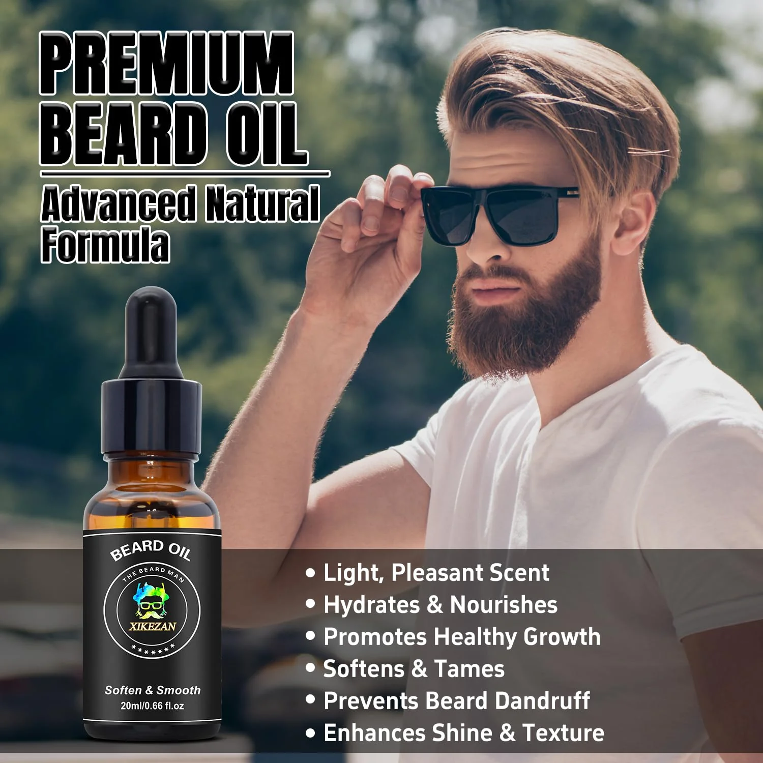 Beard Straightener w/Beard Oil & Balm & Guide E-Book,Upgraded 3 in 1 Hair Straightener Brush Beard Straightening Comb,Unique Stocking Stuffers Gifts for Men Him Dad Husband Birthday Christmas Gifts - Image 3