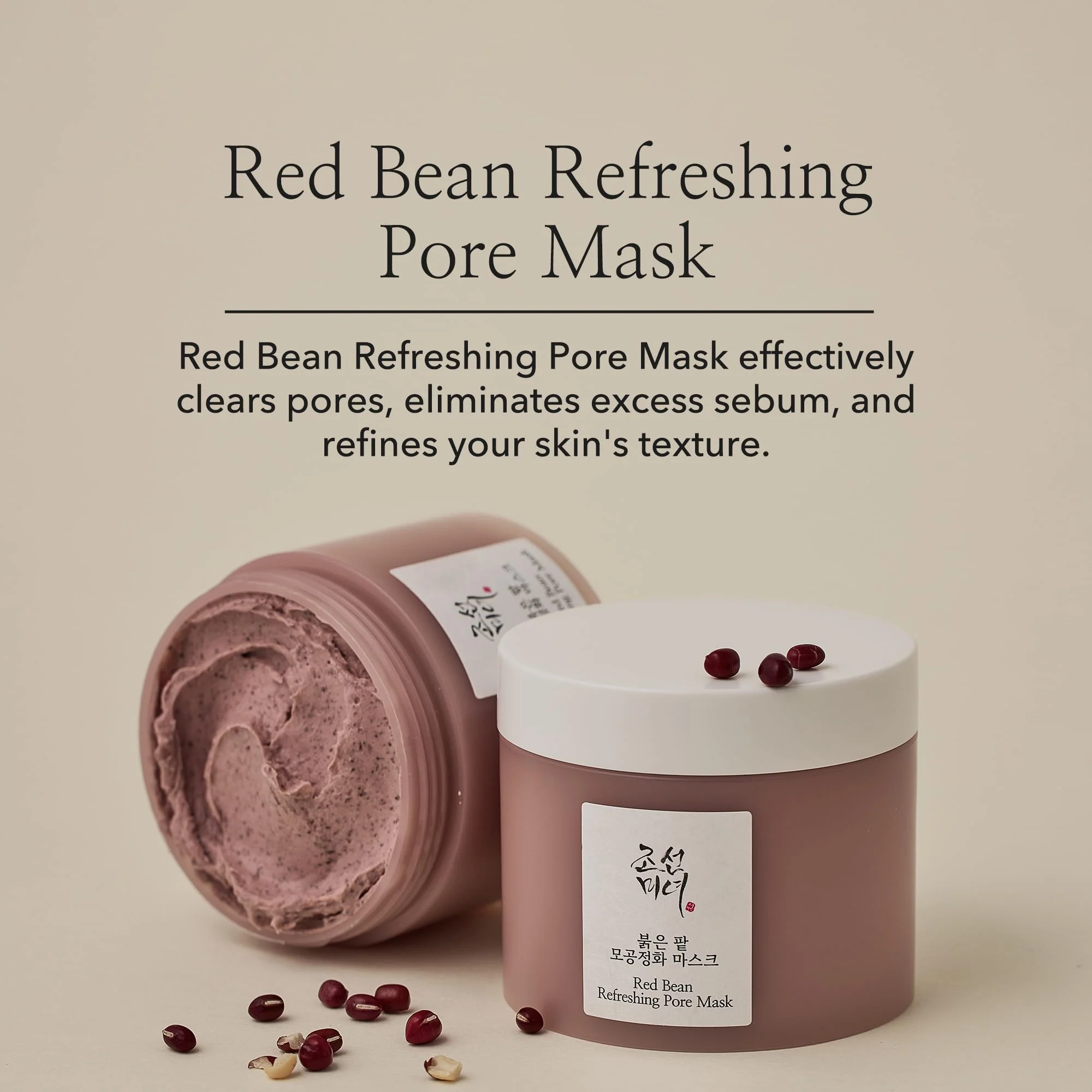 Beauty of Joseon Red Bean Pore Refreshing Mask Mud Cream Hydrating Wash Off Pack, Pore Cleansing Exfoliator, Korean Skin Care for Men and Women 140ml, 4.73 fl.oz - Image 7