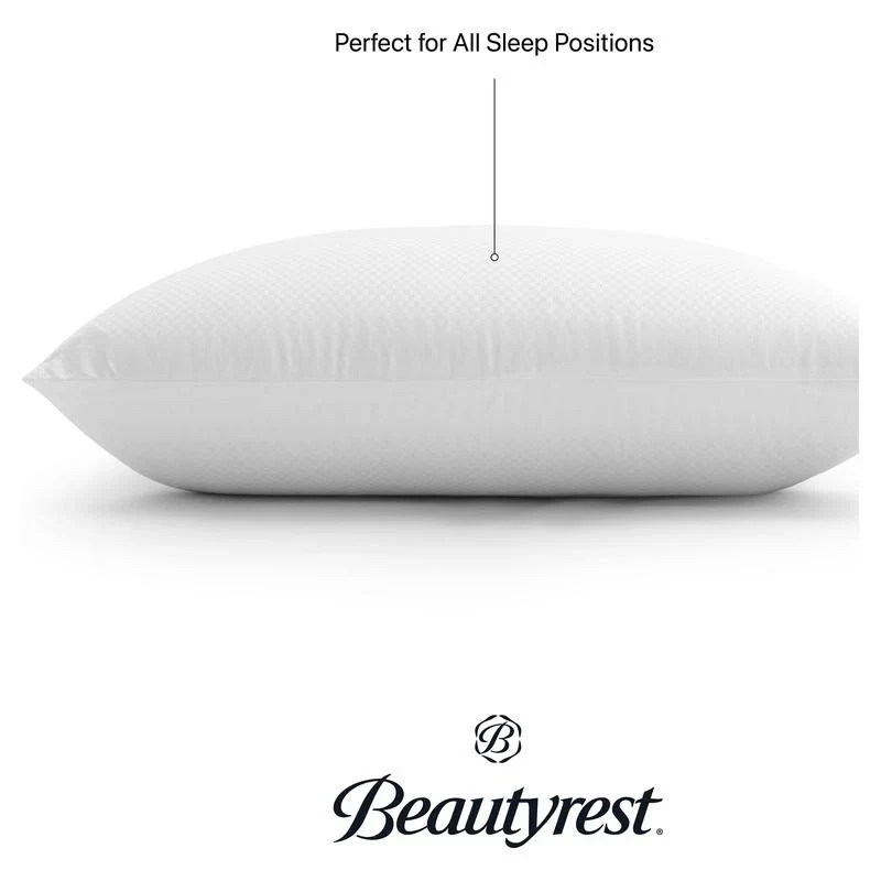 Beautyrest Latex Foam Bed Pillow with Removable Cotton Cover, King - Color: standard - Image 5