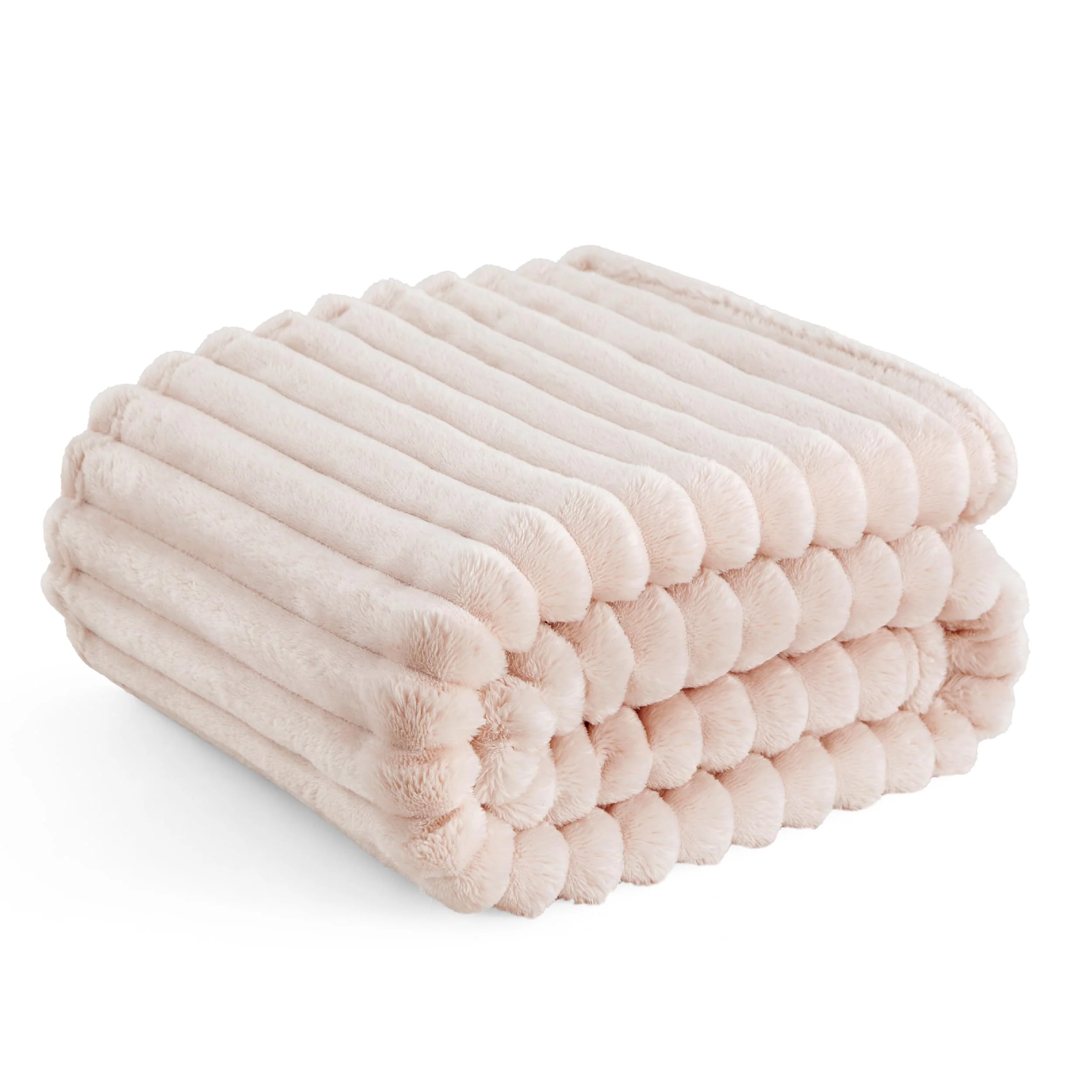 Bedsure GentleSoft Pink Throw Blanket for Couch - Cozy Soft Blankets for Women, Cute Small Fleece Throws for Girls, Pink Halloween Christmas Decor Gifts for Home Room, Crystal Pink, 50x60 Inches