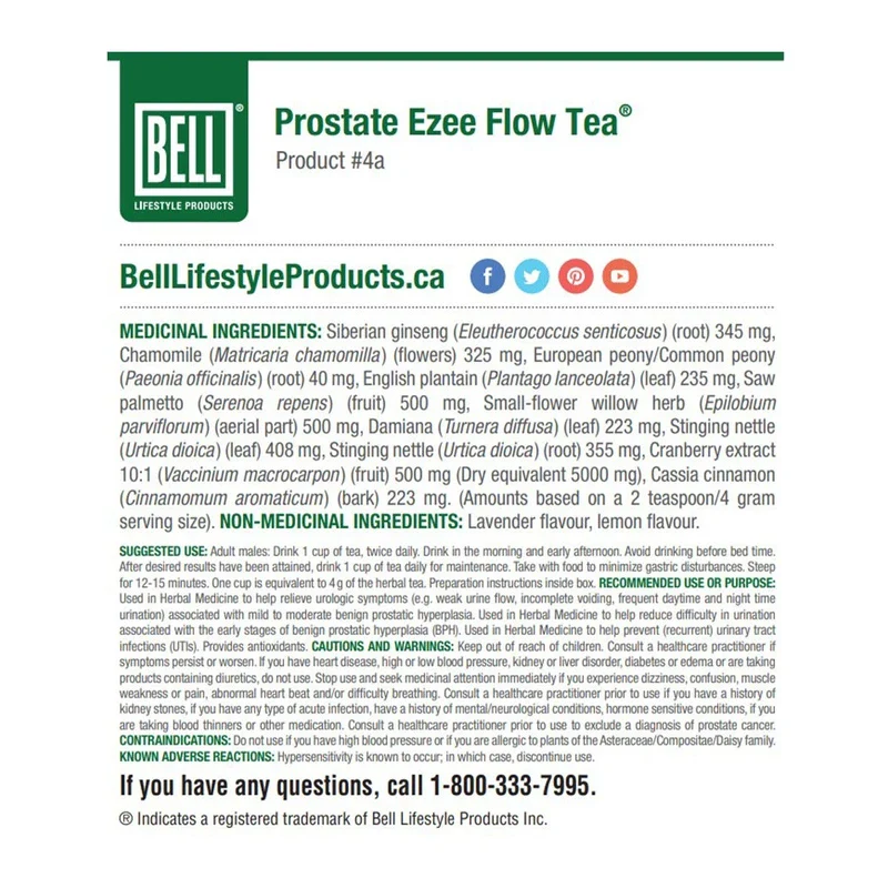 Bell Prostate Ezee Flow Tea 120g - Image 2