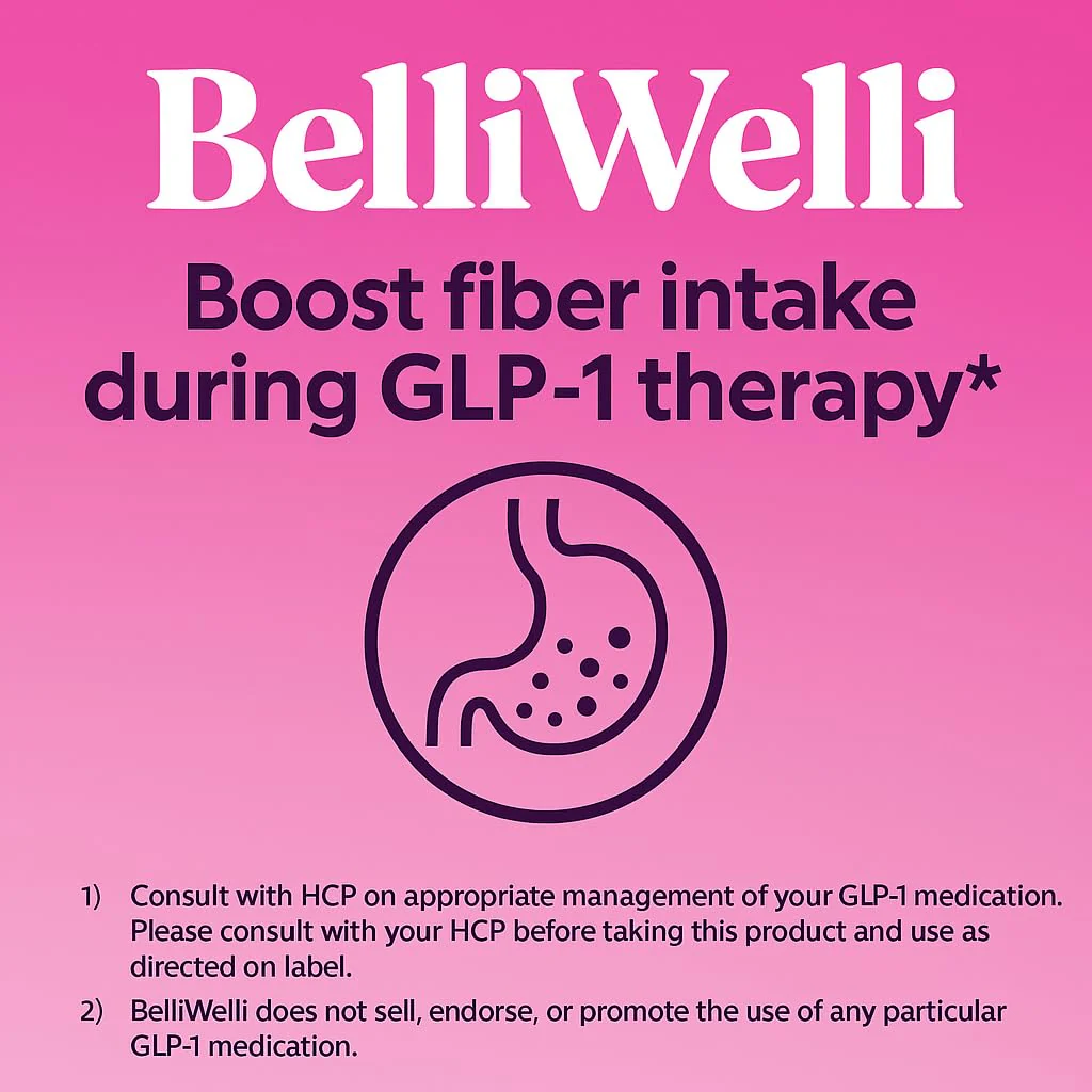 Belli Welli Fiber Supplement for Women & Men – Premium Daily Fiber Powder from Organic Acacia with Added Collagen, Electrolytes & Probiotics – No Bloat, Constipation & Gut Health Support (Wild Berry) - Image 5