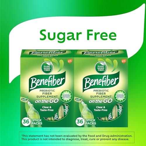 Benefiber On The Go Prebiotic Fiber Supplement Powder for Digestive Health, Daily Powder, Unflavored Stick Packs - 36 Sticks (Pack of 2) - Image 6