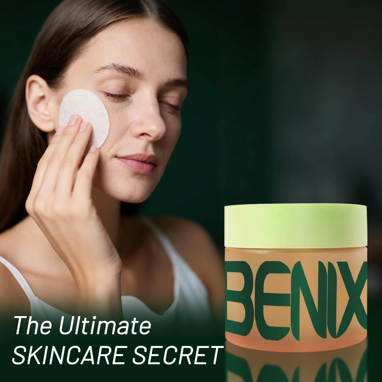 BENIX Korean Toner Pads (100 Count) – Hydrating & Anti-Aging for Dark Spots, Wrinkles & Uneven Skin – Infused with Snail Extract, CICA, Niacinamide & Peptides for a Clear, Radiant Complexion - Image 5