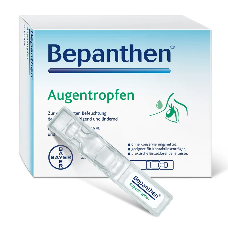 Bepanthen Augentropfen EDO Eindosenbehältnisse, 20 pcs. Single-dose pipettes - Image 2