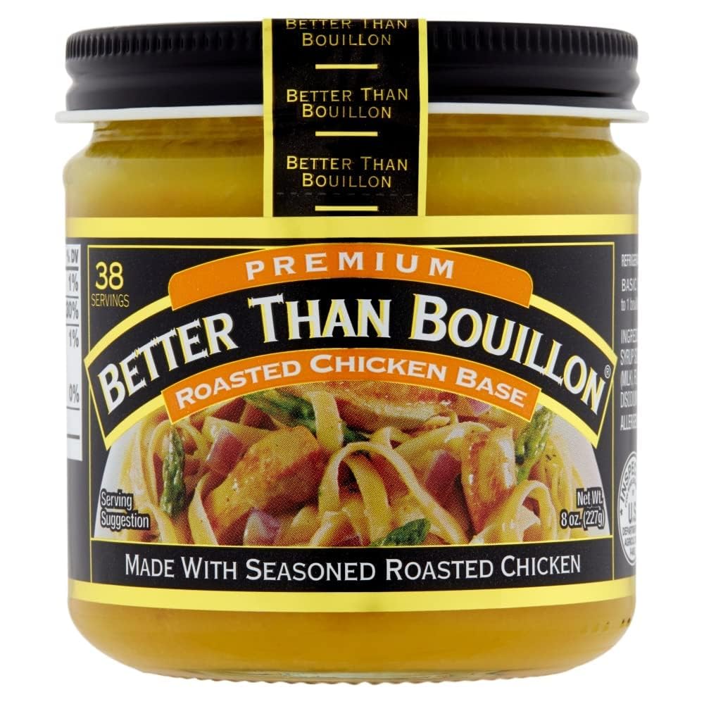 Better Than Bouillon Premium Roasted Chicken Base, Made with Seasoned Roasted Chicken, 38 Servings, Blendable Base for Added Flavor, 8-Ounce Jar (Pack of 2) - Image 6