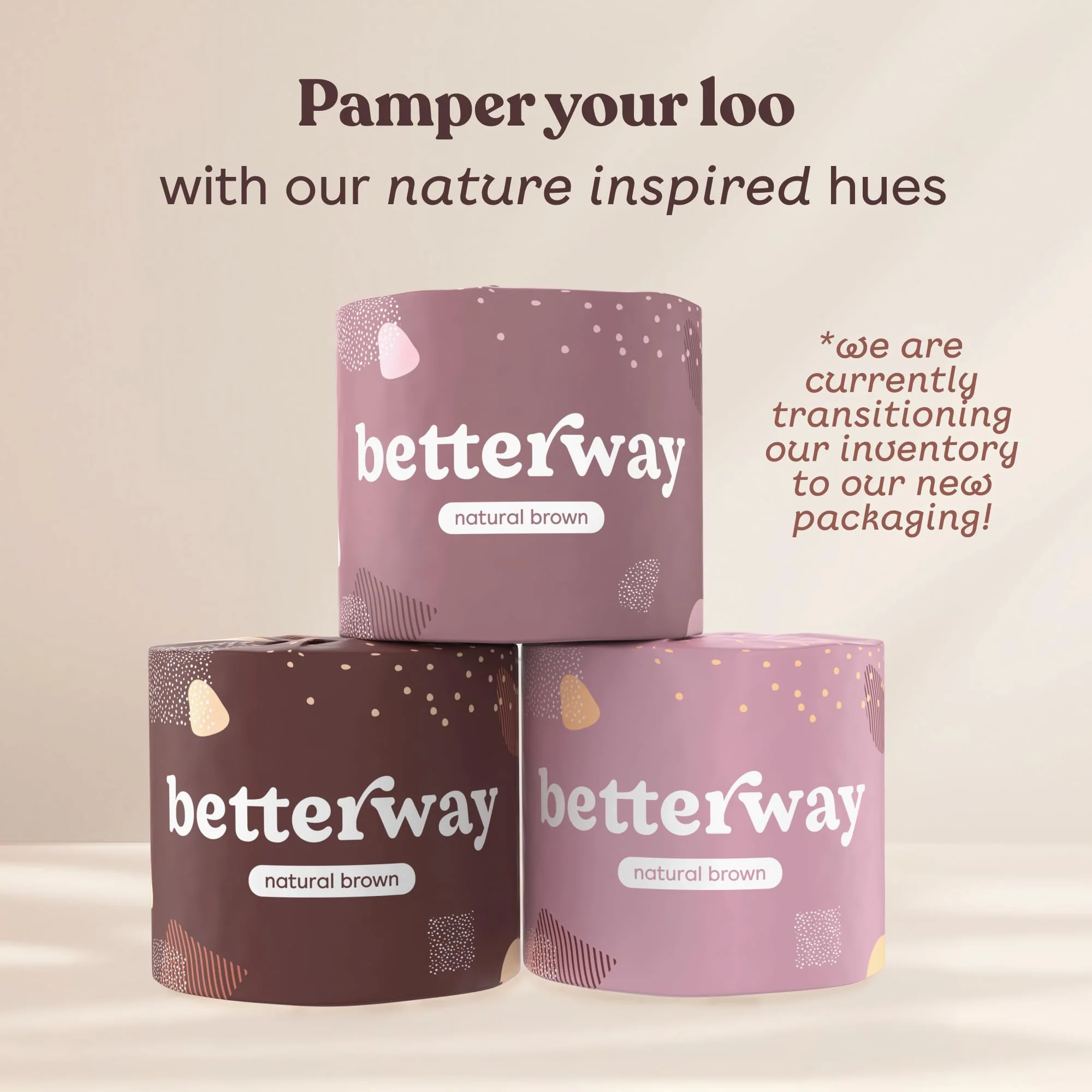 Betterway Unbleached Bamboo Toilet Paper Rolls - Eco-Friendly 3 Ply Toilet Tissue - 12 Long-Lasting Rolls - 360 Sheets/Roll - Organic, FSC Certified, Septic Safe TP - Lint-Free, PFAS-Free Bath Tissue - Image 6