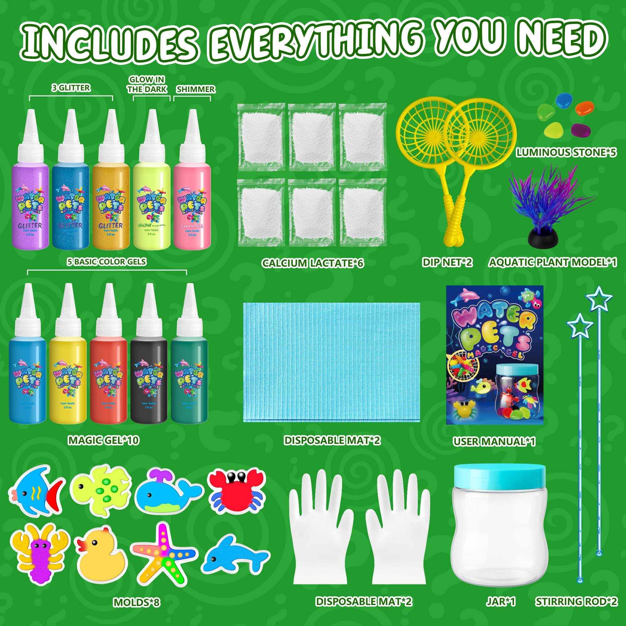 BFFPOSI Magic Water Elf Toy Kit - Fun Growing Magic Gel Water Pets, Craft Kits, Art and Crafts for Kids Ages 4-8-12, Toys for Kids Boys and Girls 4 5 6 7 8 9 10 11 12, Birthday & Christmas Gifts - Image 8