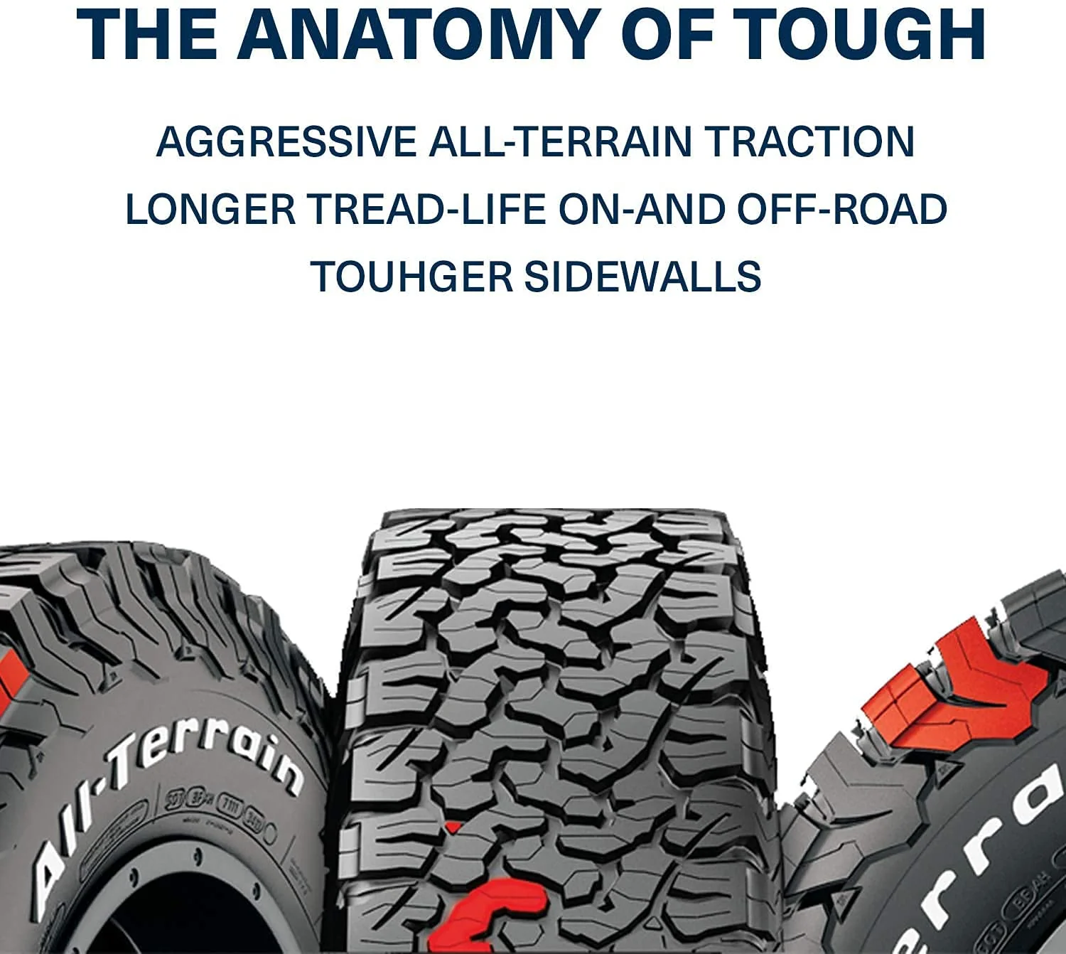 BFGoodrich All Terrain T/A KO2 Radial Car Tire for Light Trucks, SUVs, and Crossovers, 35x12.50R17/E 121R LRE - Image 5