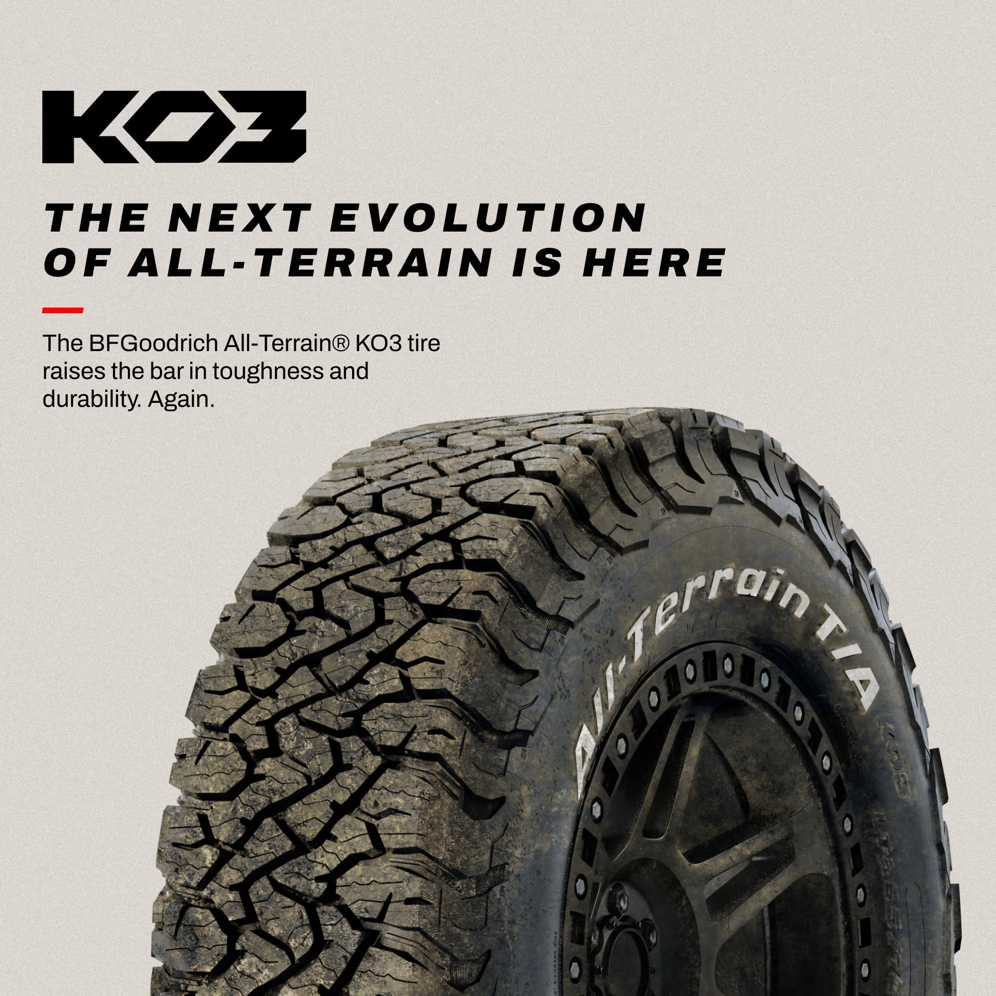 BFGoodrich All-Terrain T/A KO3 Car Tire for Light Trucks, SUVs, and Crossovers, LT235/85R16/E 120/116S - Image 5