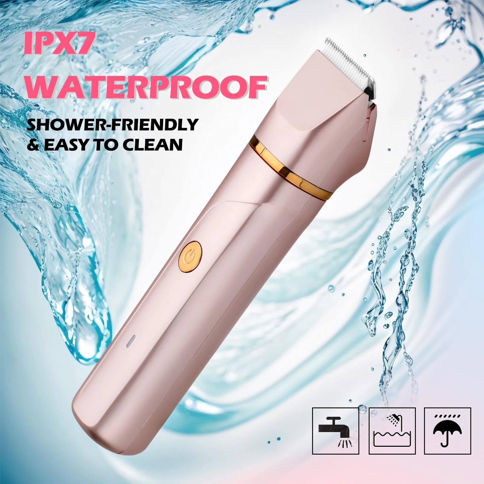 Bikini Trimmer for Women 2-in-1 – Rechargeable Electric Razors for Women, Painless Electric Shaver for Bikini, Underarm, Legs, Arms – IPX7 Waterproof, Compact Travel Design - Image 6
