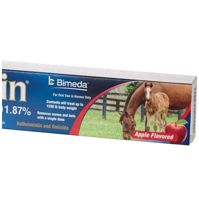 Bimeda New three pack In Box Paste Horse Dewormer Apple Flavor Exp 3/2026