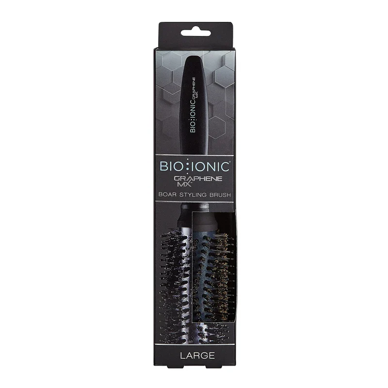 Bio Ionic Boar Styling Brush, Luxurious Boar Bristles for Effortless Hair Styling and Enhanced Shine and Smoothness, Large - Image 3