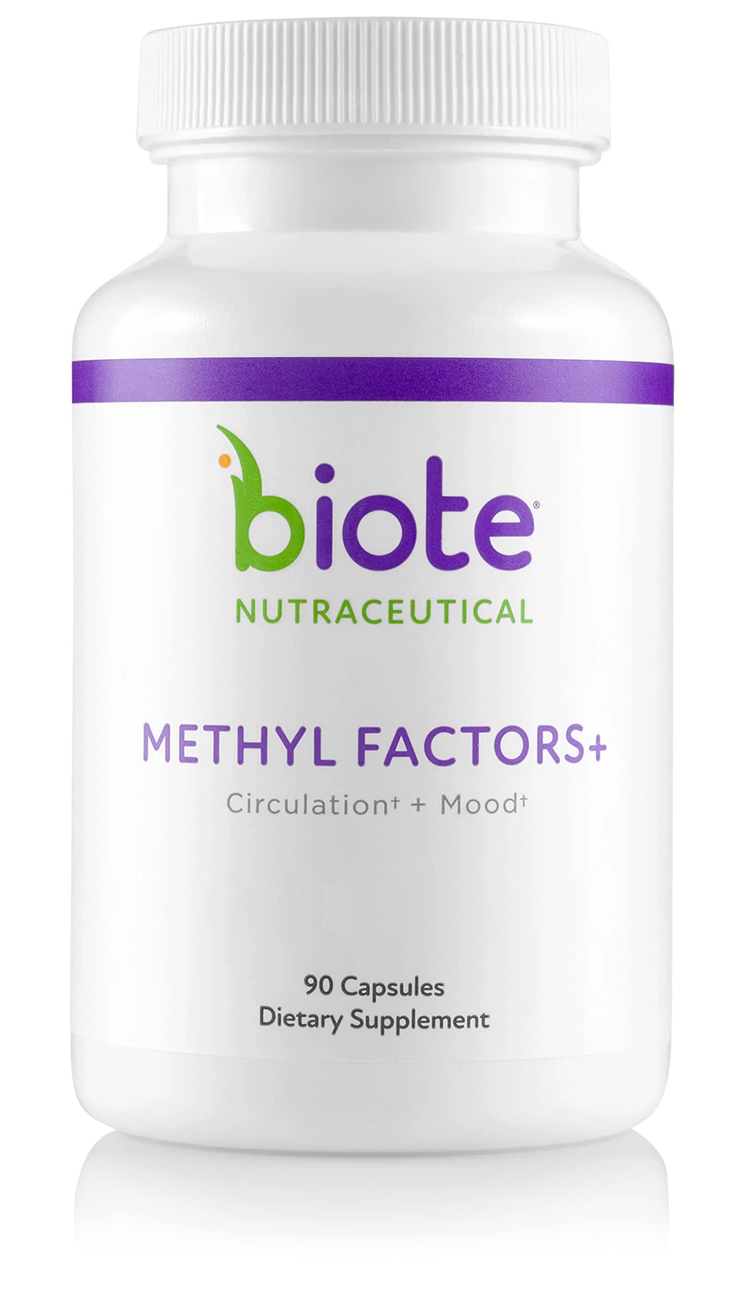Biote Nutraceuticals - Methyl Factors+ - Circulation + Mood (90 Capsules)