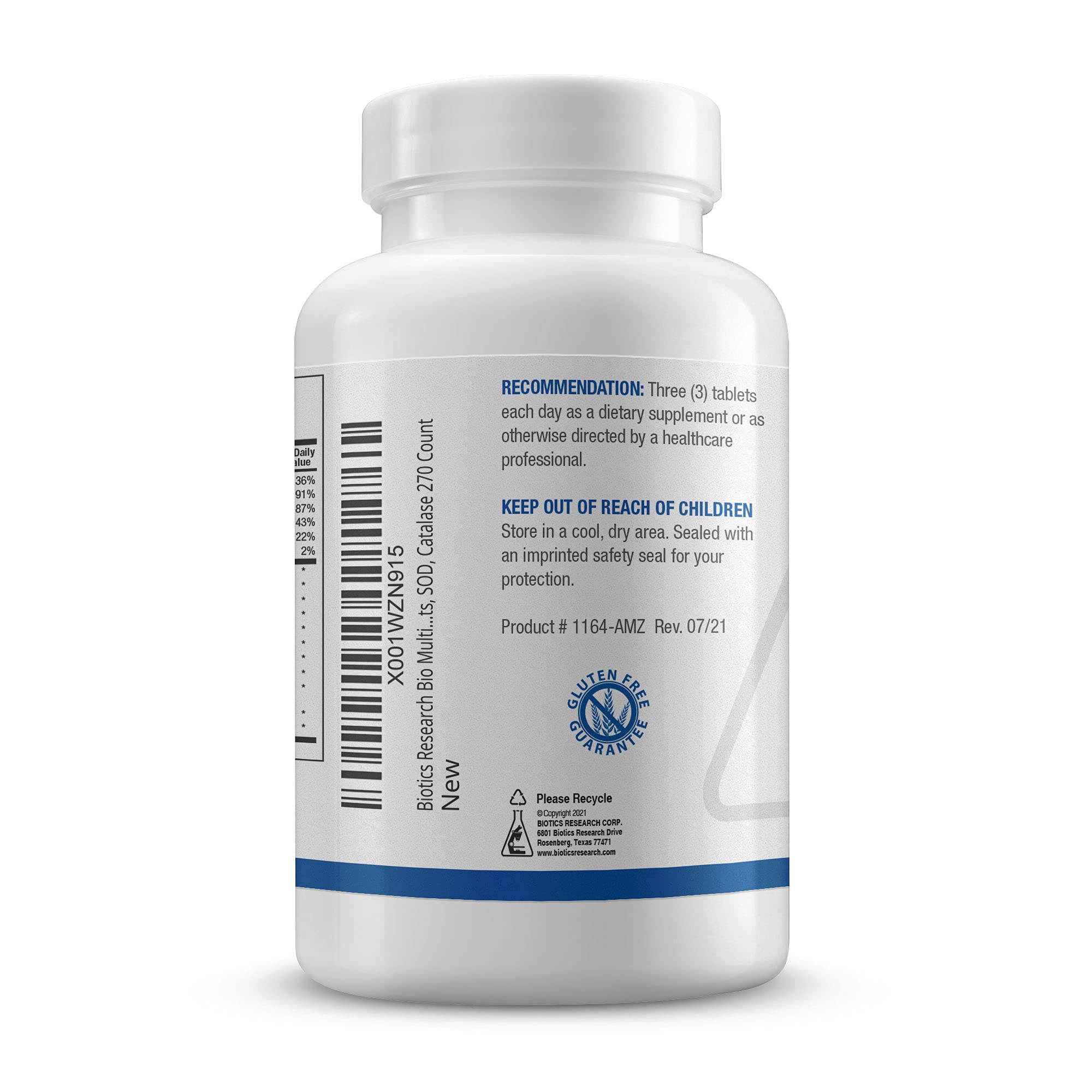 Biotics Research Bio Multi Plus Iron and Copper Free Multivitamin, Chelated Minerals, Emulsified Fat Soluble Vitamins, Iron Free, Copper Free, High antioxidants, SOD, Catalase 270 Count - Image 8