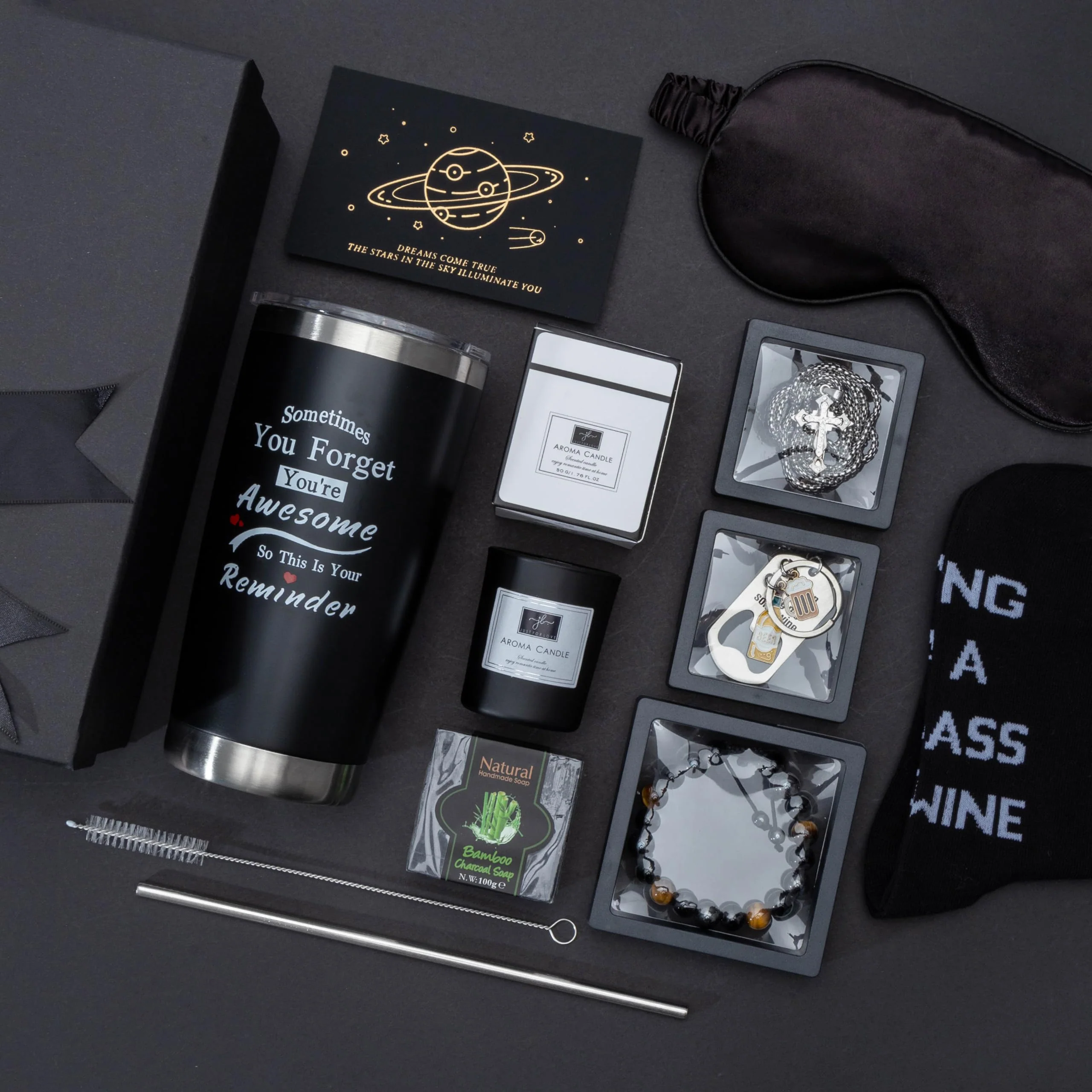 Birthday Gifts for Men Premium Gifts Baskets for Him Gifts Basket Ideas Set Thank You Gifts Man Retirement Gifts Father Birthday Presents for Dad Husband Boyfriend Box Christmas Gifts Baskets - Image 8