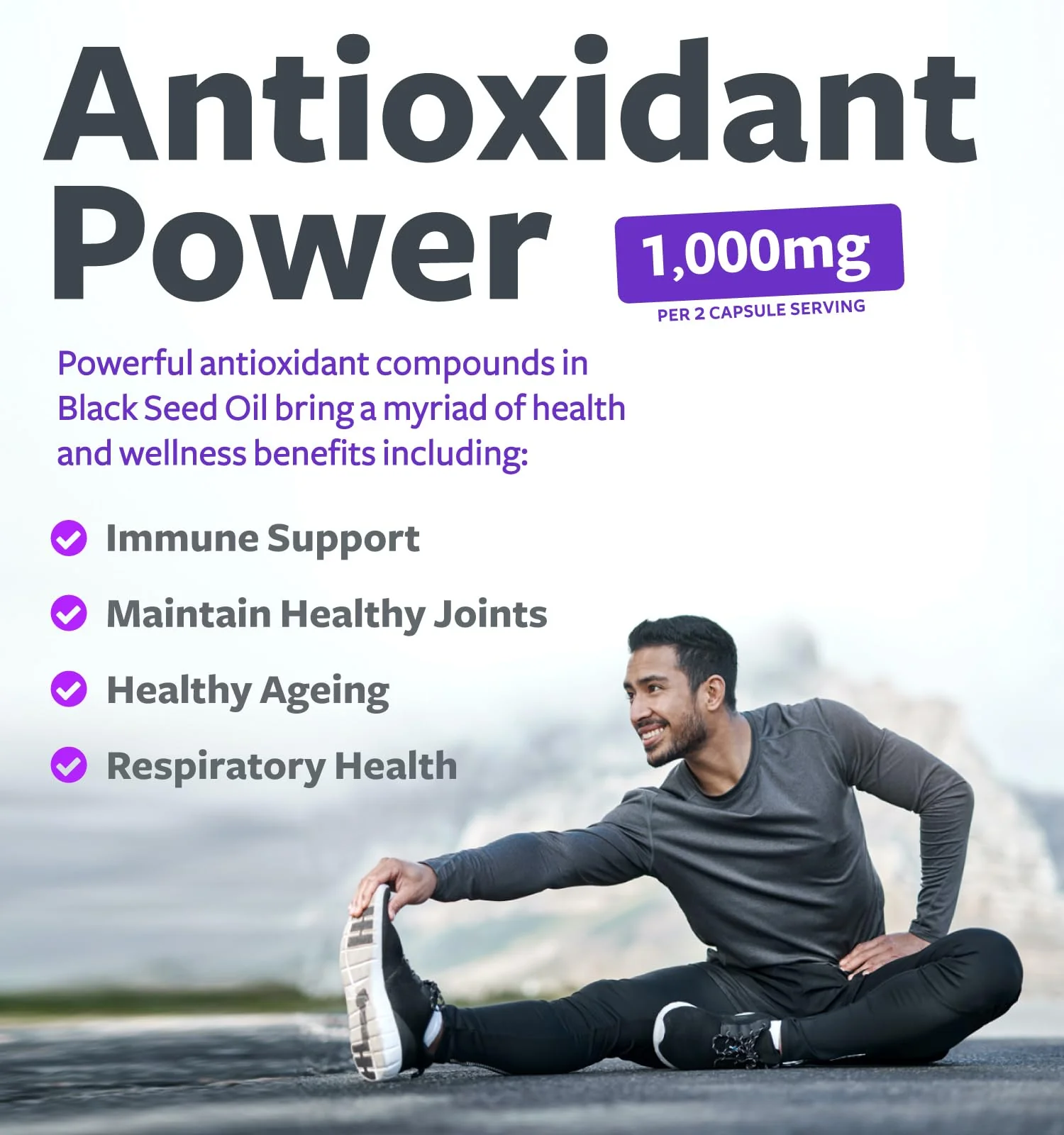 Black Seed Oil - 60 Softgel Capsules (Non-GMO & Vegan) Premium Cold-Pressed Nigella Sativa Producing Pure Black Cumin Seed Oil with Vitamin E - 500mg Each, 1000mg Per 2 Capsule Serving - Image 8