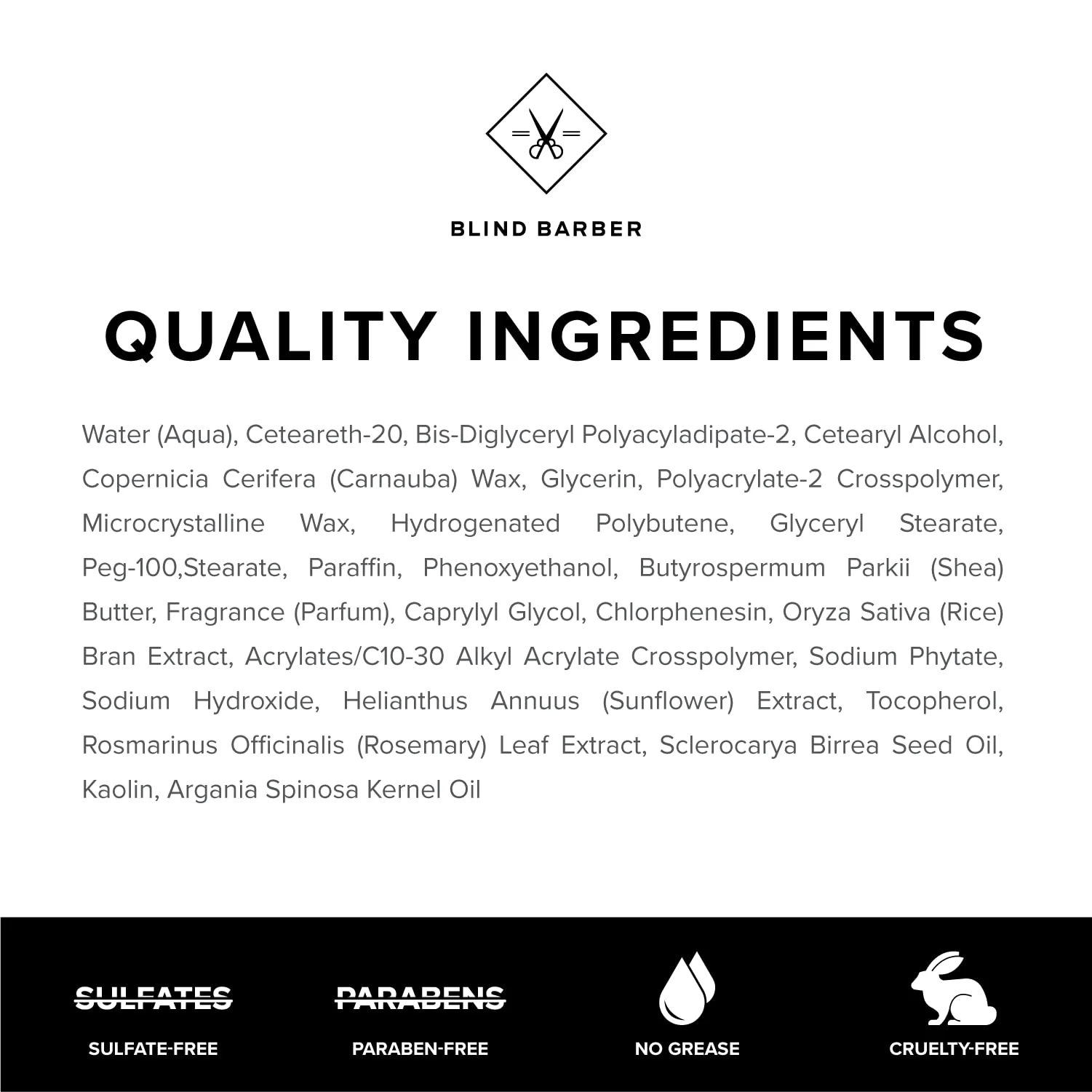 Blind Barber Bryce Harper Hair Clay for Men - Matte Clay Hair Product Men Can Use to Build Volume - Water-Based with Strong to Medium Hold - Easy to Use (2.5 Oz) - Image 2