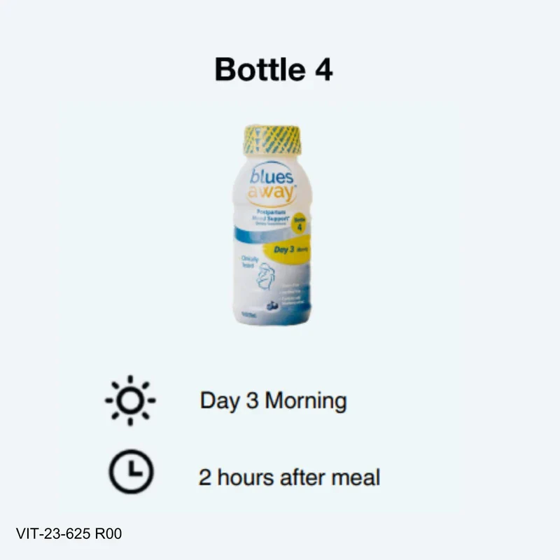 Blues Away® – Postpartum Shakes to Help Improve Mood after Birth | Dietary Supplement | 4 Shakes in a 3-Day Regimen | with Blueberry Extract | Gluten and Lactose-Free - Image 5